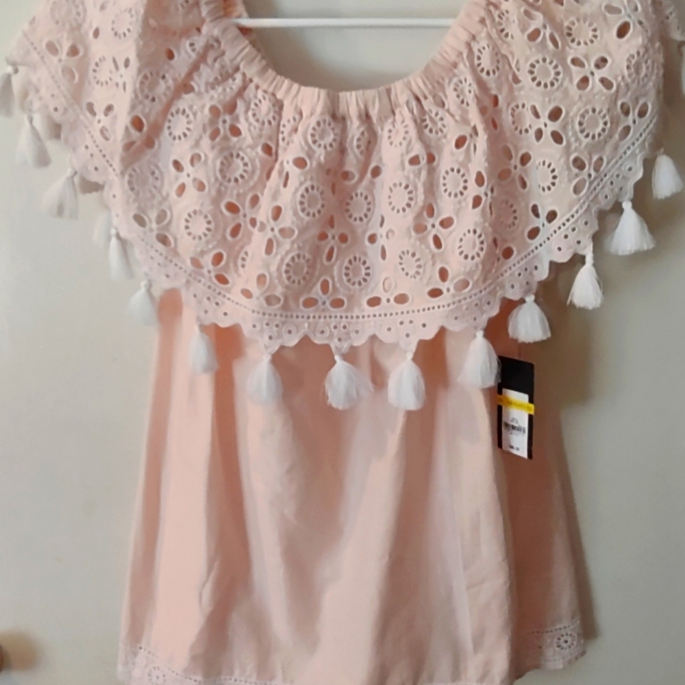 Around the shoulders Tan Top